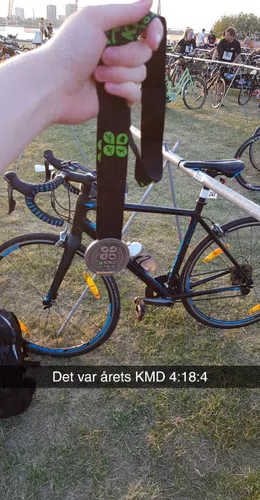 Racer bike and medal