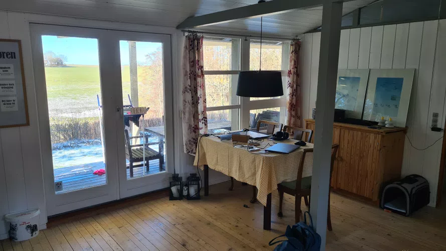 Living room, desk